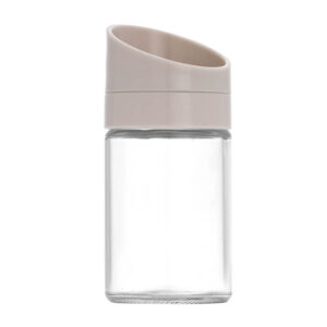 Adjustable glass spice jar