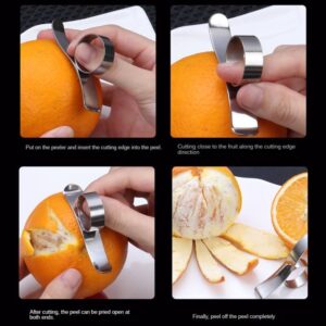 Stainless steel orange peeler