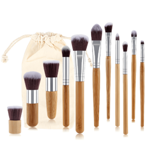 Bamboo Makeup Brush Set