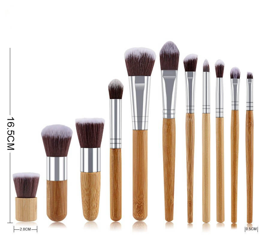 Bamboo Makeup Brush Set