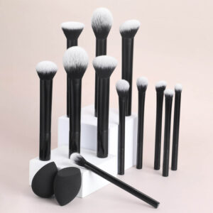 12-pieces Long Aluminum Tube Makeup Brush Set