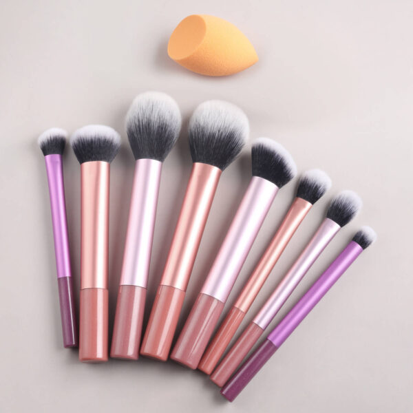 12-pieces Long Aluminum Tube Makeup Brush Set (2)