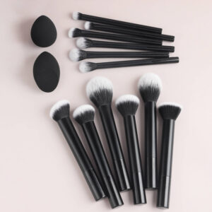 12-pieces Long Aluminum Tube Makeup Brush Set