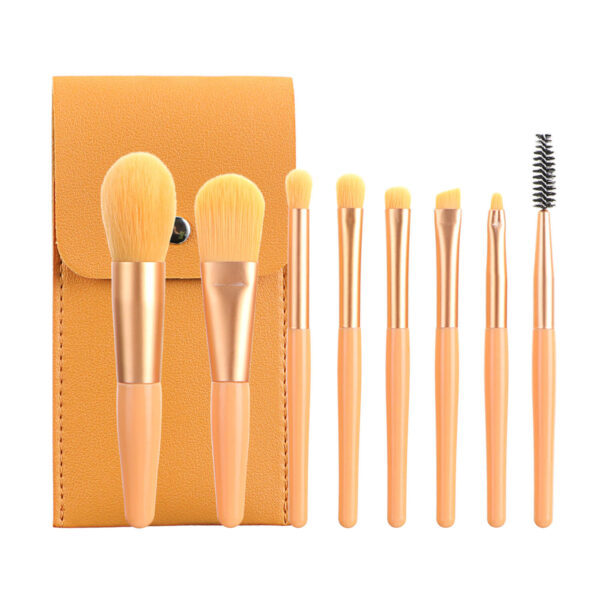 8pcs mini macaron makeup brush set