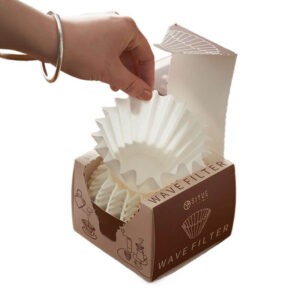 Hand-poured coffee filter paper