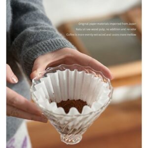 Hand-poured coffee filter paper