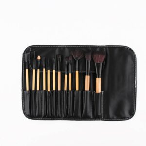 Natural wood color Persian hair makeup brush set (3-1)