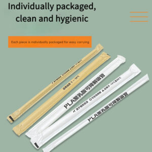 Biodegradable PLA disposable straws