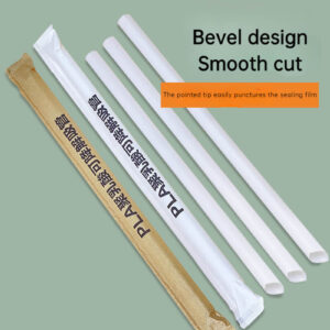 Biodegradable PLA disposable straws (4)