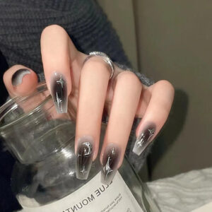 Black Shine False nail